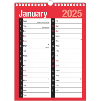 2025 Calendar A4 