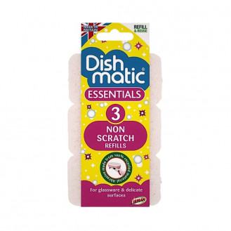 Dishmatic Essentials Non Scratch Refills 3 Pack