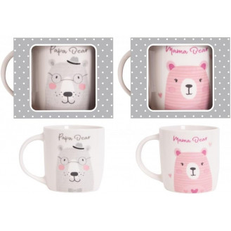 Mama Bear and Papa Bear Mugs Gift Set