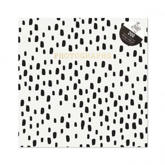 Photo Album - 200 Pckt 6x4 Memo section Dot