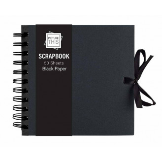Scrap Book - 50 Sheet Black Paper - Small