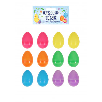Easter Egg Capsules 6 Assorted Colours (6cm) Party Favours