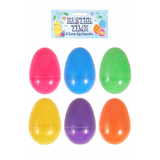 Easter Egg Capsules (8cm) Assorted Colours