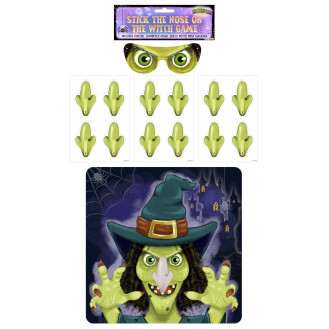 Stick the Nose on the Witch’ Halloween Game (14 Pieces)