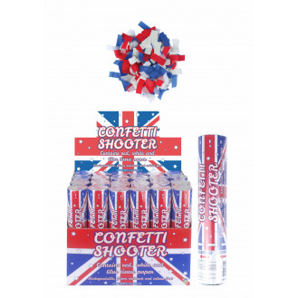 Union Jack Paper Confetti Shooter (20cm)
