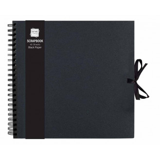 Scrap Book - 40 Sheet Black Paper - Large