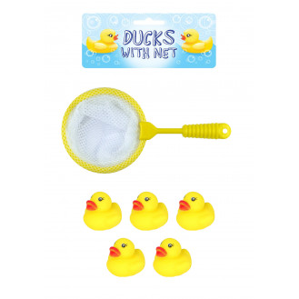 Ducks with Net (5pcs) 2.5-3cm