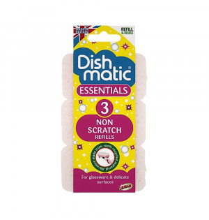 Dishmatic Essentials Non Scratch Refills 3 Pack