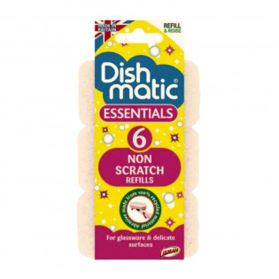 Dishmatic Non Scratch Refills 6 Pack